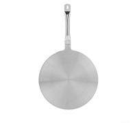Trayneel Placa difusora de calor de acero inoxidable para cocinas de inducción, estufas de gas y vitrocerámica de 20, 22, 24 cm, distribución uniforme del calor, sin revestimiento, fácil de limpiar