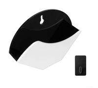 Trayneel Soporte de filtro de café de cono acrílico de montaje en pared para filtros redondos AeroPress de 7.01 x 5.16 pulgadas, estante de almacenamiento transparente para escritorio o montado en la