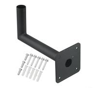Trayneel Soporte de montaje en techo de acero resistente para paletas meteorológicas con hardware compatible con antenas y estaciones meteorológicas de 3.25 x 3.25 x 7.76 pulgadas, para poste de hasta
