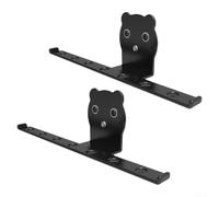 Trayneel Soporte de pared para soplador de mochila, soporte de almacenamiento con revestimiento de goma, soporte de ahorro de espacio para garaje, cobertizo, jardín, centro negro, paquete de 2