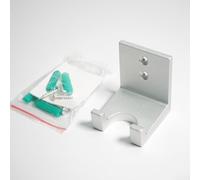 Trayneel Soporte de portafiltro sin fondo de café montado en la pared para portafiltros de 51 mm, 54 mm, 58 mm con estante de manipulación, soporte de almacenamiento de aluminio para máquinas de