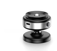 Trayneel Soporte giratorio de 360 grados para teléfonos inteligentes de 4.7 pulgadas y superiores, compatible con aleación de aluminio y ABS, negro y plateado (plata)