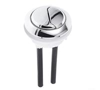 Trayneel Tapa redonda de repuesto para botón de inodoro de doble descarga para botón doble superior, 48 mm, compatible con la mayoría de inodoros de doble descarga de plástico, accesorio para tanque