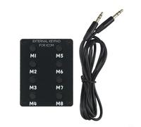Trayneel Teclado de control externo de repuesto para transceptores ICOM para IC-705 e IC-7610, diseño negro portátil compacto para un uso fiable a largo plazo en radio