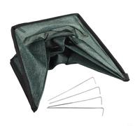 Trayneel Tienda de campaña plegable para plantas, 80 x 34 x 35 cm, cubierta de protección solar para plantas al aire libre, refugio de plantas de gasa impermeable con 4 clavos, verde y negro (verde)