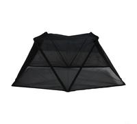 Trayneel Tienda de campaña plegable para plantas, 80 x 34 x 35 cm, cubierta de protección solar para plantas al aire libre, impermeable, refugio de plantas de gasa con 4 clavos, verde y negro (negro)