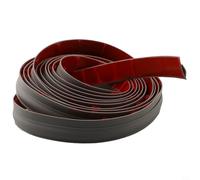 Trayneel Tira de transición de piso TPE de 5 m para alfombras sin costuras para laminar o bordes de azulejos, parte trasera para una fácil instalación, gris (5 m gris)