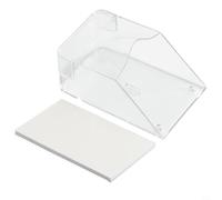 Trayneel Transparente impermeable al aire libre para timbre inalámbrico, botón de timbre de timbre, protección contra la intemperie de 5 lados contra la lluvia, nieve y niebla, tapete resistente al