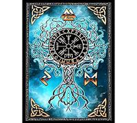 Trayosin Juego de pintura de diamantes para adultos, Manualidades, árbol de la vida, cuadro de diamantes DIY para decoración de pared del hogar, regalos (árbol de la vida, 50 x 70 cm)