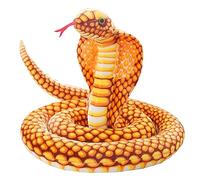 Trayosin Peluche de serpiente gigante, realista, gran peluche, amarillo, 240 cm, regalo para cumpleaños, fiestas, accesorios para broma