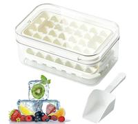 Trays Freezer - Rotating Easy Release Mold, Flexible Lid Container, Reusable Maker, Durable Cube Tray | Quick Preparation Solution for Refrigerator Dining Family Food Drinks Whiskey