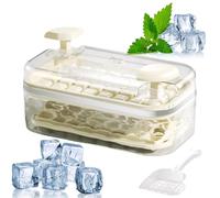 Trays With Lid - PP Silicona PET, Food-Grade Press-to-Press Ice Container | Gran capacidad portátil no deslizable Ices Maker With Scraper For Freezing Coffee Juice Wine And Beverages