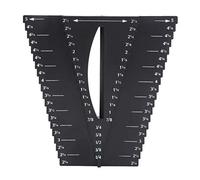 Trazado 2 en 1 Caliper Center Line Finder Herramienta de medición de la carpintería Material ABS Premium Ligero Durable para proyectos de carpintería Rango de medición 1/8in a 5in