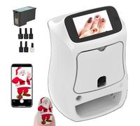 Trazador artístico de impresión automática for dedos, salón de uñas con diseño de arte Digital 3D, con pantalla táctil de 5 pulgadas, soporte de aplicaciones, precisión de 1200DPI