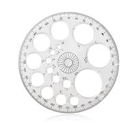 Trazador de Círculos,Plantillas de Dibujo Geométrico,Plantillas Circulares de Dibujo,Regla Circular de Dibujo,Plantillas para Dibujar, Plantilla de Medición de Plástico, para Oficina, Hogar, Escuela