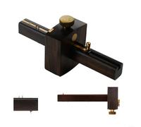 Trazador de mortaja de ébano resistente con corredera de latón para un rendimiento fiable en tareas tradicionales de carpintería (B)