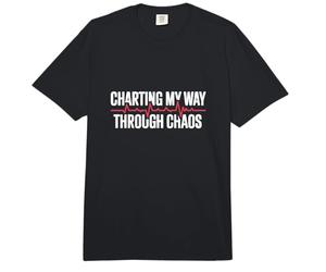 Trazando mi Camino a través del Caos, Humor de Enfermera, regalable Comfort Colors Adult Heavyweight T-Shirt