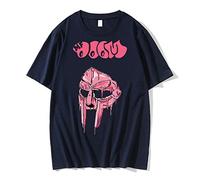 Trconk Camisetas MF Doom Gráfico Camisetas Streetwear Hombre Mujer Puro Algodón Camisetas Sueltas Hip Hop Camisetas Manga Corta XXS~3XL-Black||XXS