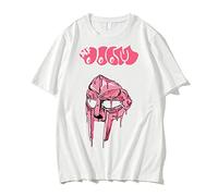 Trconk Camisetas MF Doom Gráfico Camisetas Streetwear Hombre Mujer Puro Algodón Camisetas Sueltas Hip Hop Camisetas Manga Corta XXS~3XL-Black||XXS