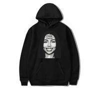 Trconk Mariah The Scientist Sudadera con Capucha Hombres Mujeres Moda Casual Sudaderas Unisex Oversized Impreso Manga Larga Hoodies XS~4XL-Black||XS