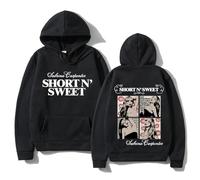Trconk Sabrina Carpenter Merch Sudadera con Capucha Hombre Mujer Estampada Moda Manga Larga Jersey Hoodie Unisex Oversize Sudadera XS~4XL-Black||l