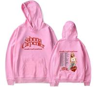 Trconk Sabrina Carpenter Sudadera con Capucha Unisex Impreso De Manga Larga Pullover Tops Casual Sudadera Moda Oversized Hoodies para Hombres Mujeres XXS-4XL-Black||XXS