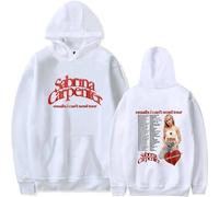 Trconk Sabrina Carpenter Sudadera con Capucha Unisex Impreso De Manga Larga Pullover Tops Casual Sudadera Moda Oversized Hoodies para Hombres Mujeres XXS-4XL-Black||XXS