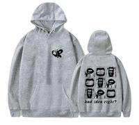 Trconk Sudaderas con Capucha Olivia Rodrigo Unisex Mariposa Print Sudadera con Capucha Casual Hip Hop Streetwear Harajuku Sudadera Guapo Manga Larga Jersey Otoño Invierno-Black||XS