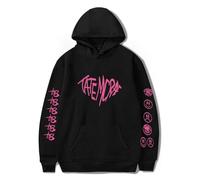 Trconk Tate McRae Merch Sudaderas con Capucha Hombres Mujeres 2D Impreso Unisex Pullover Hoodies Casual Oversized Sudadera De Manga Larga Streetwear XXS-4XL-Black||XXS