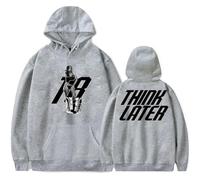 Trconk Tate McRae Think Later Tour Merch Sudaderas con Capucha Hombre Mujer Moda Casual Sudaderas De Manga Larga Sobredimensionado Único Pullover Hoodies XXS~4XL-Black||XXS