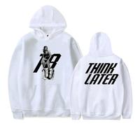 Trconk Tate McRae Think Later Tour Merch Sudaderas con Capucha Hombre Mujer Moda Casual Sudaderas De Manga Larga Sobredimensionado Único Pullover Hoodies XXS~4XL-Black||XXS