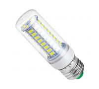 TRDEWR 2 Uds E27 Bombilla Led For Lámpara E14 De Luz Tipo Vela Maíz 7W 12W 15W 20W 25W Iluminación Araña 240V Bajo Consumo De EnergíA(69LED,E27 Cool White)