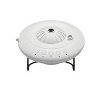 TRDEWR Lámpara De Proyector Cielo Estrellado HD Galaxy, 8 Películas Proyección, Recargable Por USB, Luz Nocturna For Decoración Habitaciones Crea Un Ambiente(White 8 in 1)