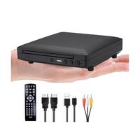 TRDEWR Mini Reproductor De DVD HD con Cable HDMI Y RCA, 1080p, PAL/NTSC Integrado En Todas Las Áreas, CD Doméstico USB 2.0, Memoria Punto Interrupción Proceso De ReproduccióN Claro