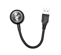 TRDEWR Mini USB Música Ritmo Mágico Escenario Efecto Proyección Lámpara LED Fiesta Disco DJ Luz Decoración Coche Atmósfera Nocturna Crea Un Ambiente