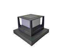 TRDEWR Pilar Solar Post Cap Valla Lámpara IP44 Impermeable Exterior Jardín Calle LED Luz Monocristalino Panel Tubo IluminacióN Brillante