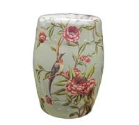 TRDEWR Taburete De Tambor Cerámica Chino, Redondo, Guzheng Jingdezhen, Zapato Muelle DecoracióN Exquisita(2)