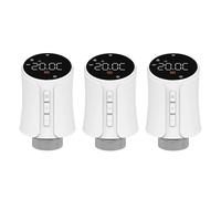 TRDEWR Termostato Inteligente Tuya TRV WiFi Zigbee con Cabezal Termostático, Actuador De Válvula De Radiador Y Controlador De Temperatura De Calefacción GeolocalizacióN(3pcs-WiFi)