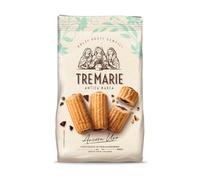 Tre Marie Ancora Uno, Galletas de Mantequilla con Chocolate en Masa Quebrada Krumiro, Harina Molida a la Piedra, Trigo 100% Italiano, 315 g (Paquete de 6)