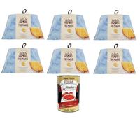 Tre Marie Il Capolavoro Bianco - Magia del encuentro entre Panettone y Pandoro - Postre tradicional de Navidad - Pastel de Navidad - 6 x 800 g + Polpa gourmet italiano 400 g