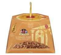 Tre Marie Panettone con gotas de caramelo cobertura chocolate blanco con caramelo y cubos de Pere Williams, 900 g