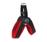 tre Ponti Fibbia - Arnés de Malla para Perro pequeño, 4 cm, Color Rojo