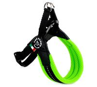 Tre Ponti RR200 Easy Fit Suave Malla Arnés de Perro Verde Neón Click-Verschluss