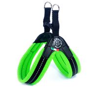 Tre Ponti TF220 Easy Fit Soft Mesh Arnés Verde Para Perros Con Cierre De Click