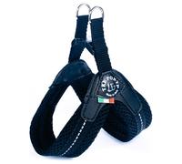 Tre Ponti TP220 Arnés de Perro Negro para Perros Pequeños Click-Verschluss Malla