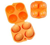 TREABEAR Caja de Huevos Portátil, 4 Rejillas Huevera, Hueveras de Plastico, Hueveras para Frigorifico, Porta Huevos, Egg Storage, Caja Huevos Portátil para Exteriores Pícnic Camping Nevera