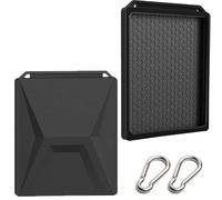 TREABEAR Funda Protectora de Silicona para Starlink Mini Negro con 2 Mosquetones, Accesorios para Starlink Mini, Resistente a Caídas y Al Agua Carcasa de Silicona para Viajes Acampada