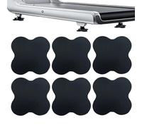Treadmill Mat - 6-Piece Non-slip Heavy Duty, 10x10cm Under Treadmill Mat Equipment Padding - Floors Protection System For Apartment Garage Workout Fitness Sports Equipment Exercise Bike