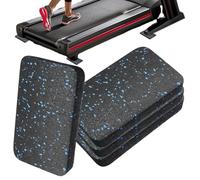 Treadmill Mat Floors - 4-Piece Walking Floor Pad, Anti-Vibration Pad with Shock Absorption, Noise Reduction Mat with Non-Slip Base, for Treadmill House Bike Washing Machine Dumbbell, Home Gym Use