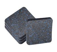Treadmill Mat for Hardwood Floors, 4 Pieces Exercise Equipment Mat for Floor Protection, Rubber Padding for Noise Reduction, Home Gym Accessories for Weight Benches, Rowing Machines, and Fitness